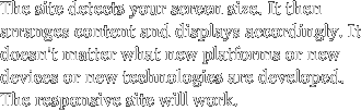 The site detects your screen