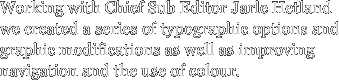 Working with Chief Sub Editor