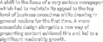 A shift in the focus