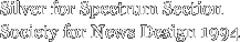Silver for Spectrum Section Society for