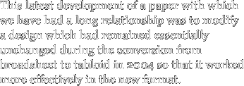 This latest development of a