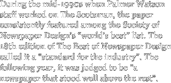 During the mid-1990s when Palmer