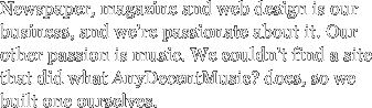 Newspaper, magazine and web design