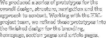 We produced a series of