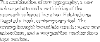 The combination of new typography,