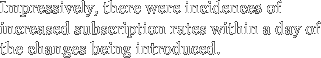 Impressively, there were incidences of