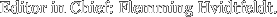 Editor in Chief: Flemming Hvidtfeldt.
