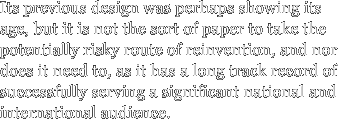 Its previous design was perhaps