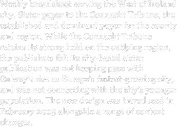 Weekly broadsheet serving the West