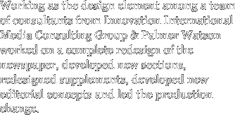 Working as the design element