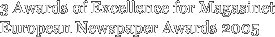 3 Awards of Excellence for
