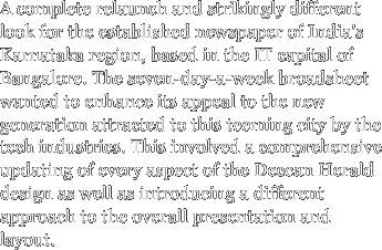 A complete relaunch and strikingly