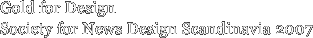 Gold for Design Society for News