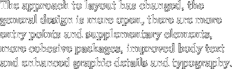 The approach to layout has