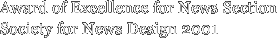 Award of Excellence for News